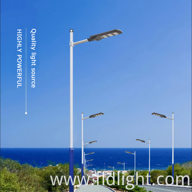 all in one street light with solar panel 
